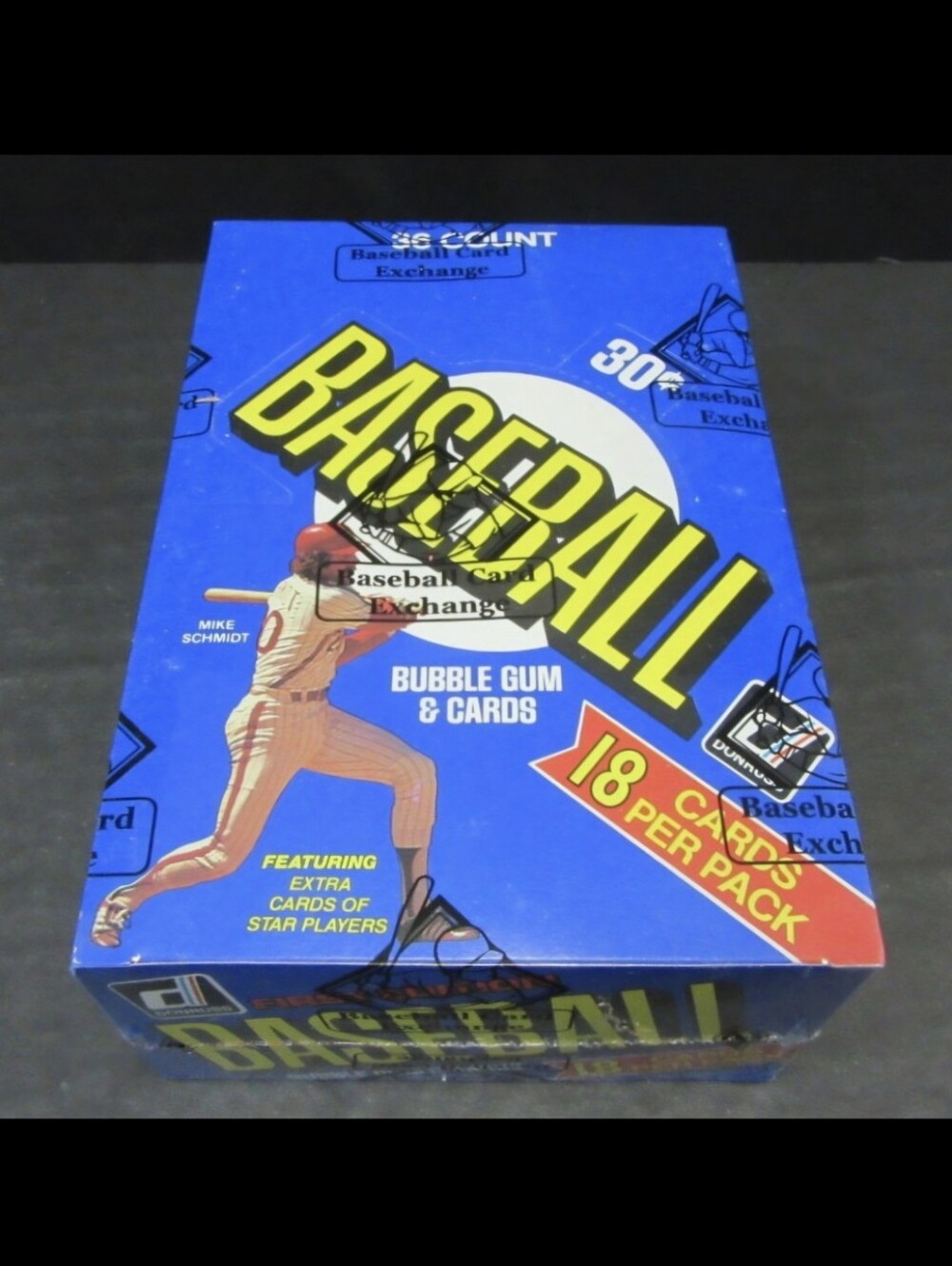 1981 DONRUSS Baseball Wax Box 36 Sealed Packs with Gum Case Fresh BBCE Authentic